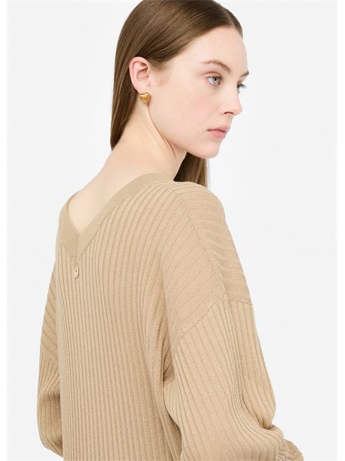 Maglia con scollo a V LIU JO | MF5390MS46J/04869